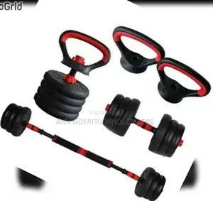Dumbbells Aerobic Set 6 in 1 Black and Orange 15kgs