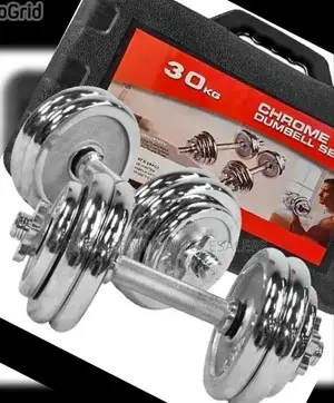 Silver Aerobic 30 KGS Chrome Dumbbells
