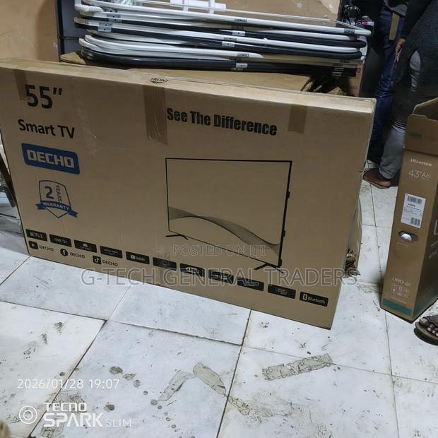 Decho 55inch Smart Android, Youtube, Netflix Led Tv With Bluetooth - main view