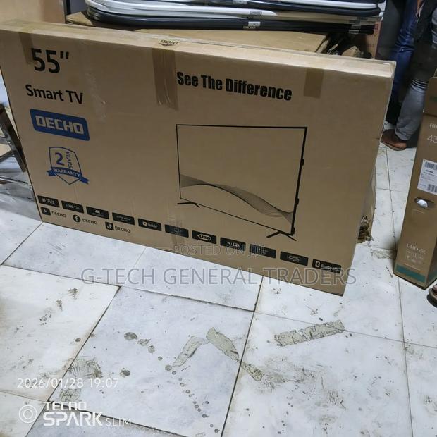 Decho 55inch Smart Android, Youtube, Netflix Led Tv With Bluetooth - thumbnail 2