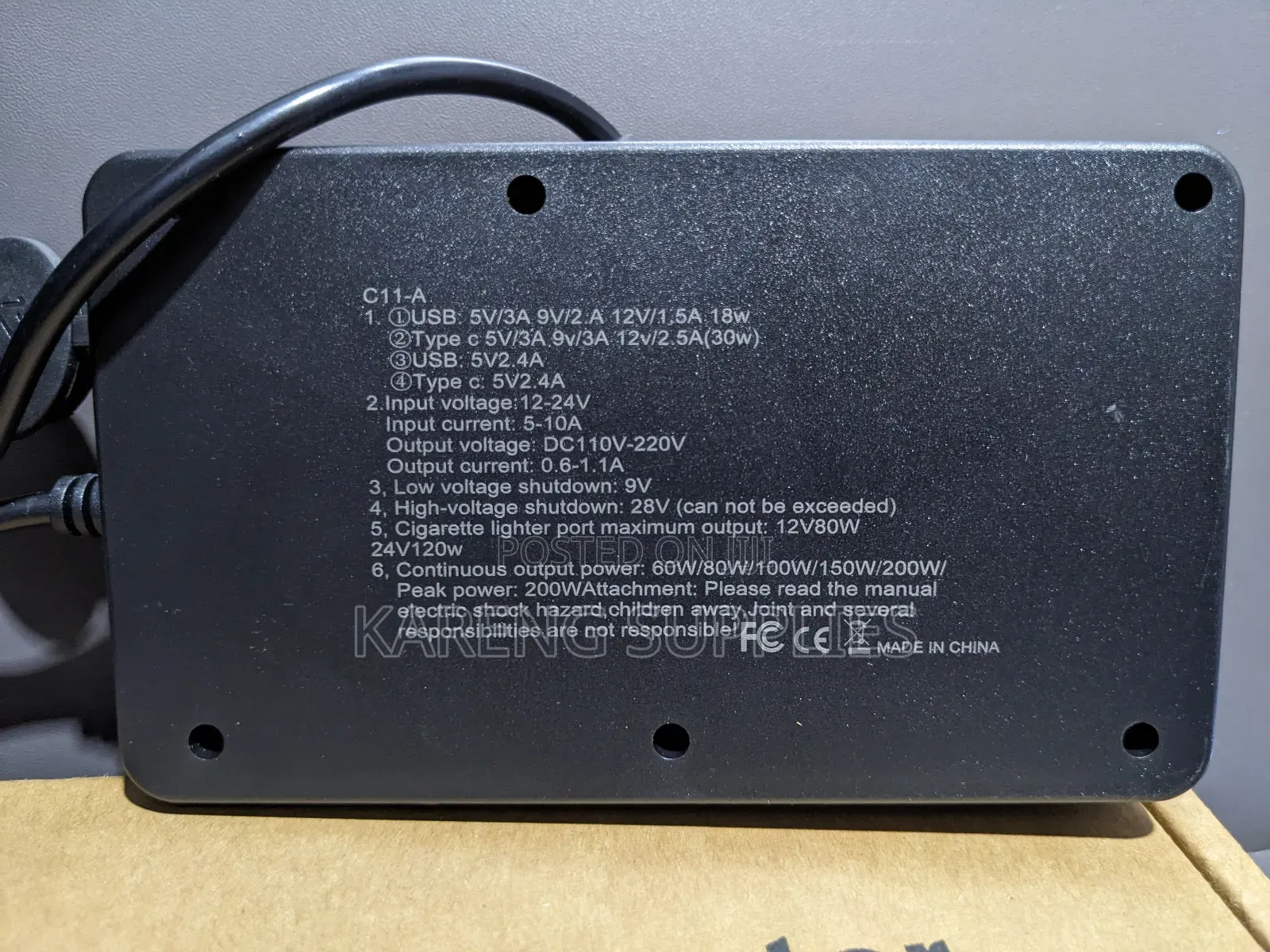 Car Inverter 12-24v to Dc110v-220v