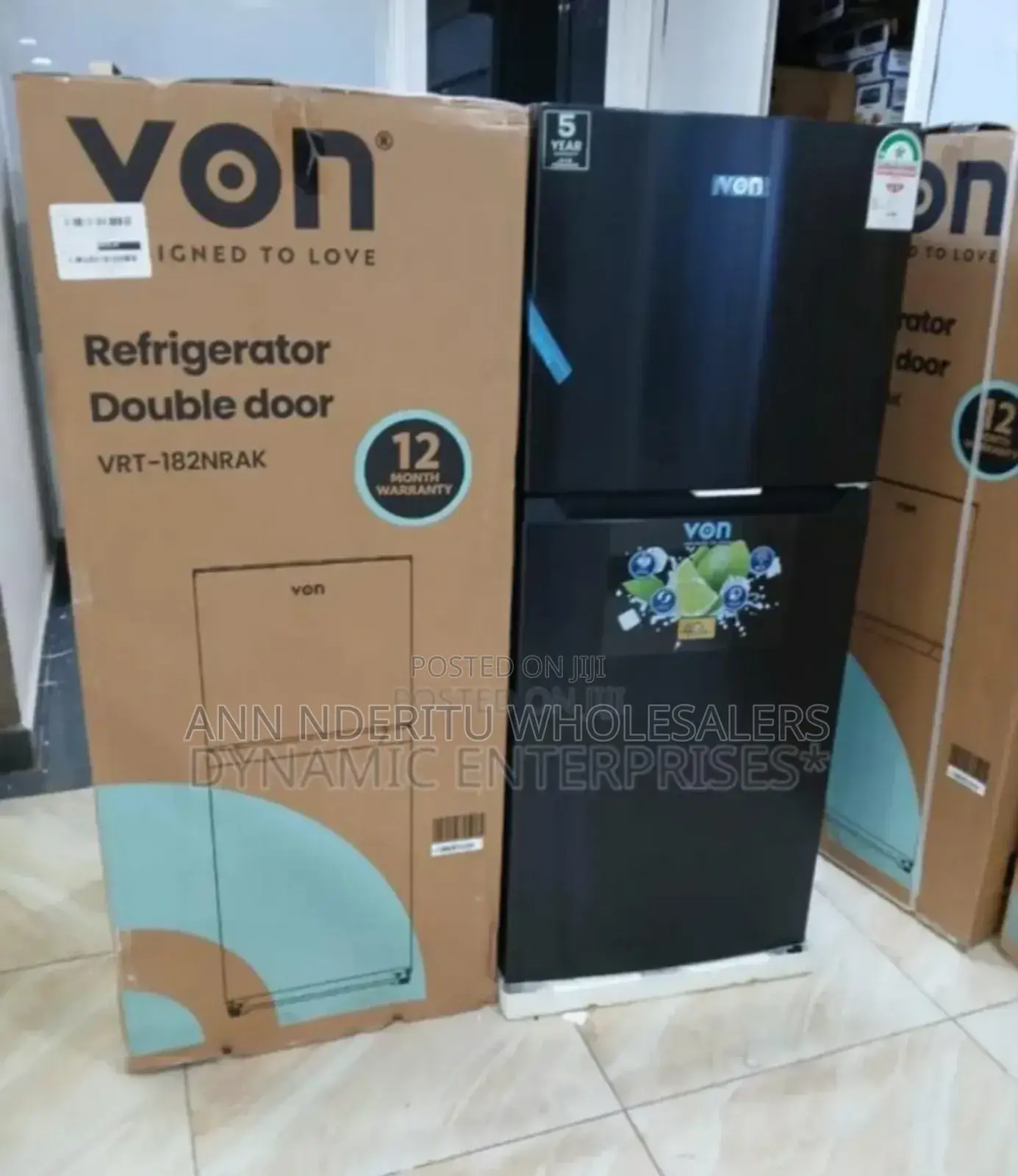 With 10year Warranty- Von 182l Fridge Non Frost