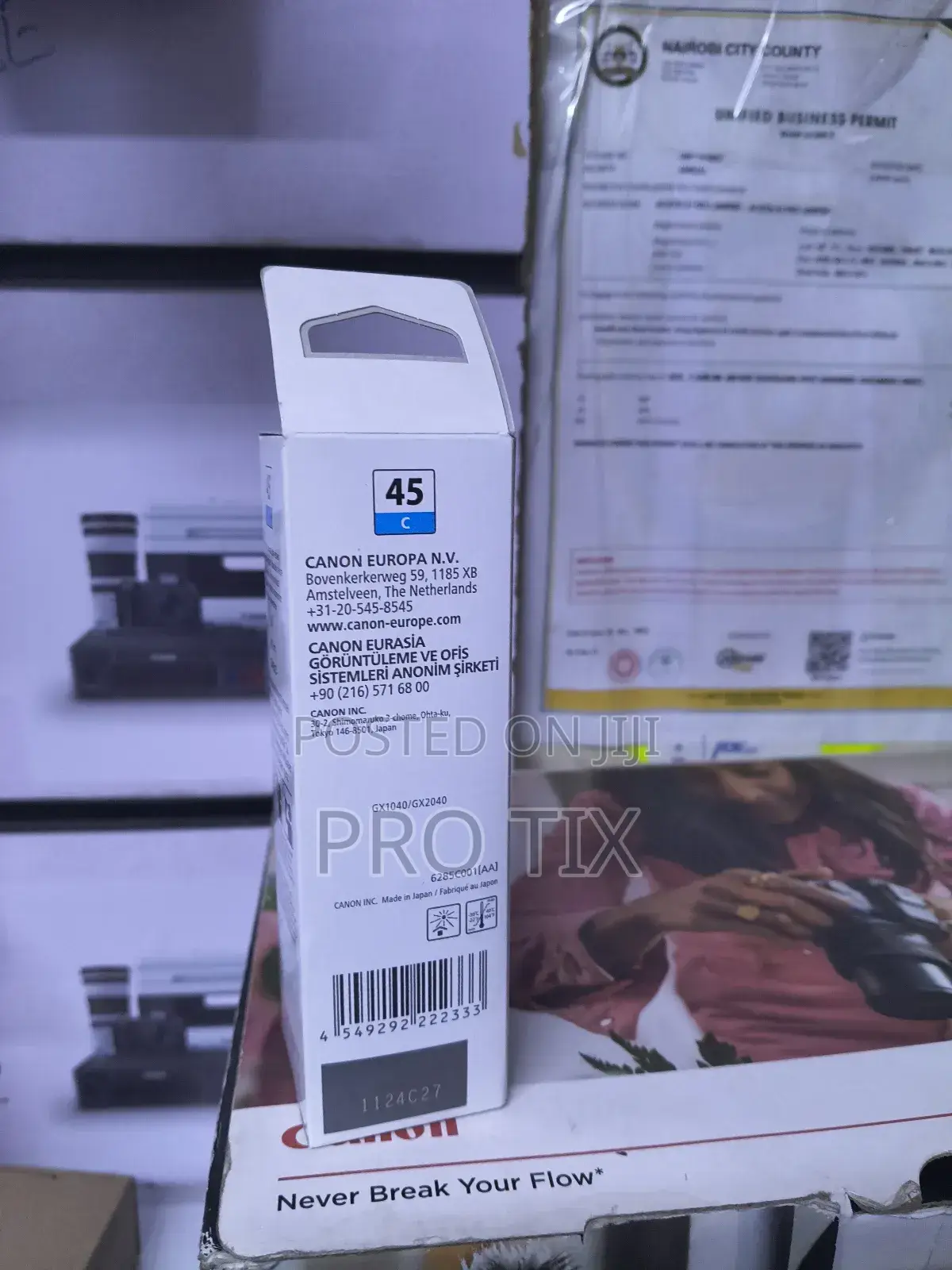 Canon Genuine Ink 45 Cyan Gi-45c 6285c001