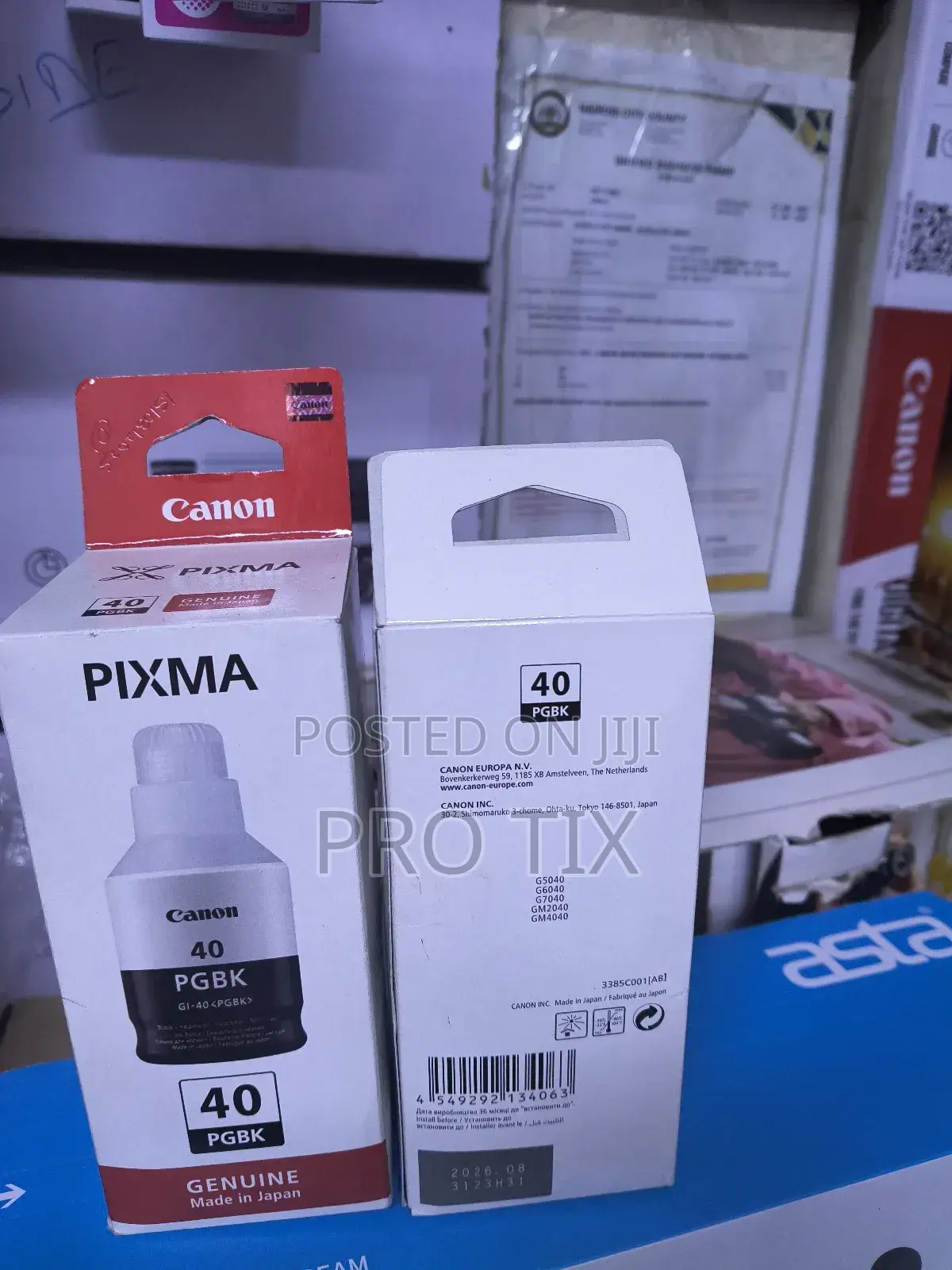Canon Genuine Ink 40 PGBK Black Gi-40-Bk 3385c001