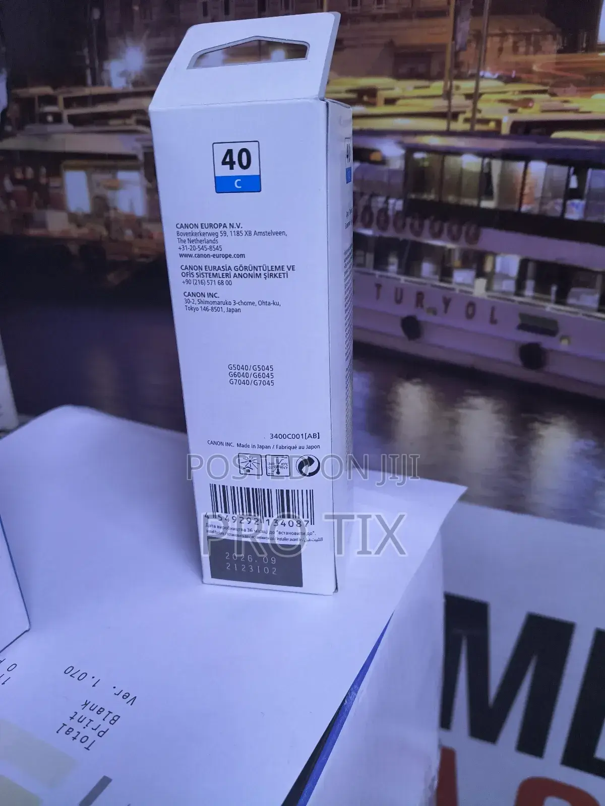 Canon Genuine Ink 40 Cyan Gi-40c 3400c001