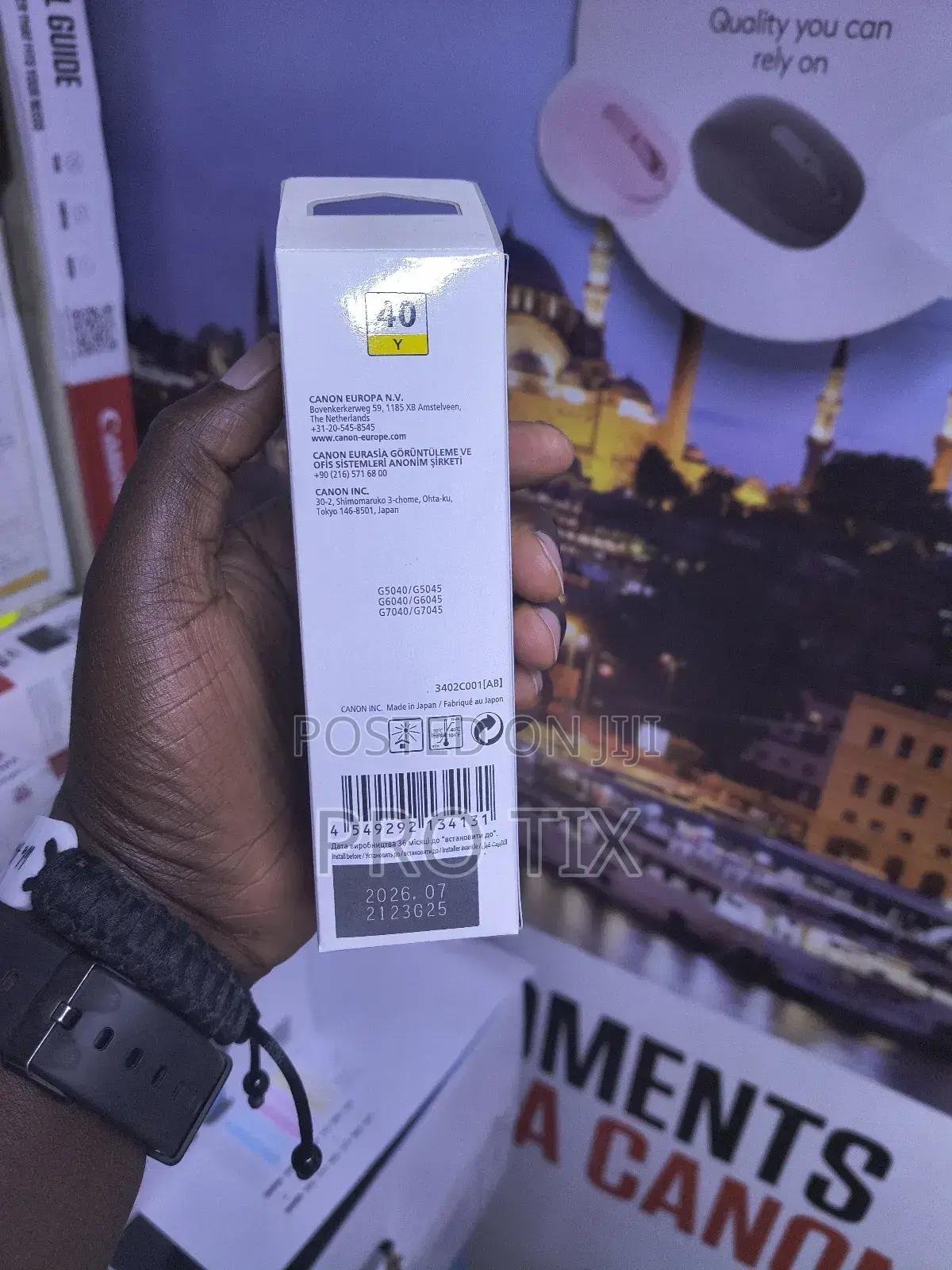 Canon Genuine Ink 40 Yellow Gi-40y C3402c001