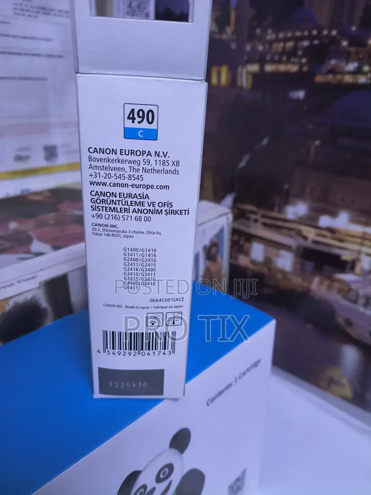 Canon Genuine Ink 490 C Cyan 0664c001 Gi-490c