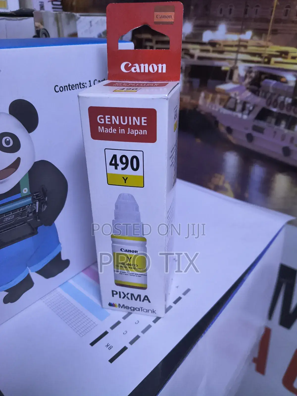 Canon Genuine Ink 490 Yellow Gi-490y 0666c001