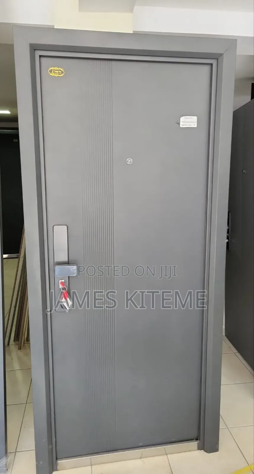 Single Security Steel Door 2100mm Height