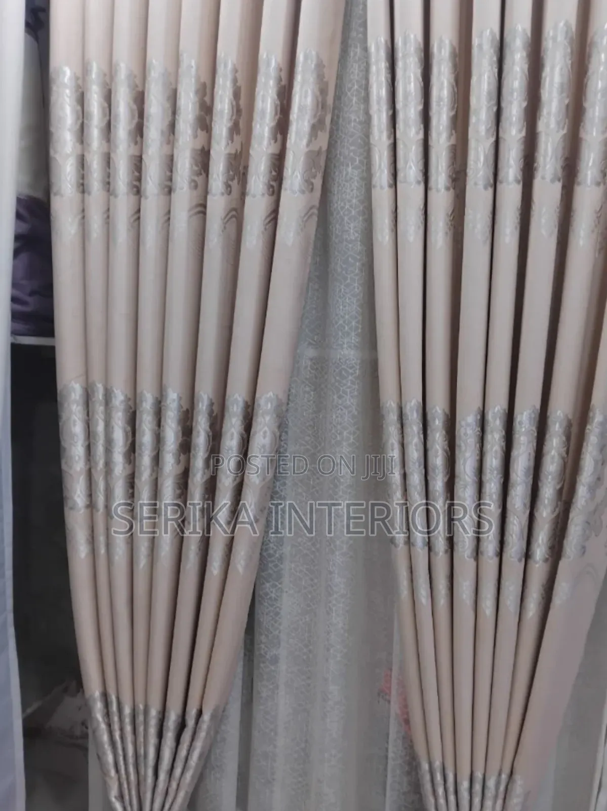 Flora Cream Curtains Curtains Environmental Friendly Robertson's