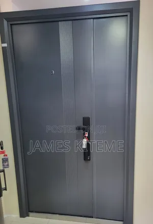 Double Door With Straight Lines