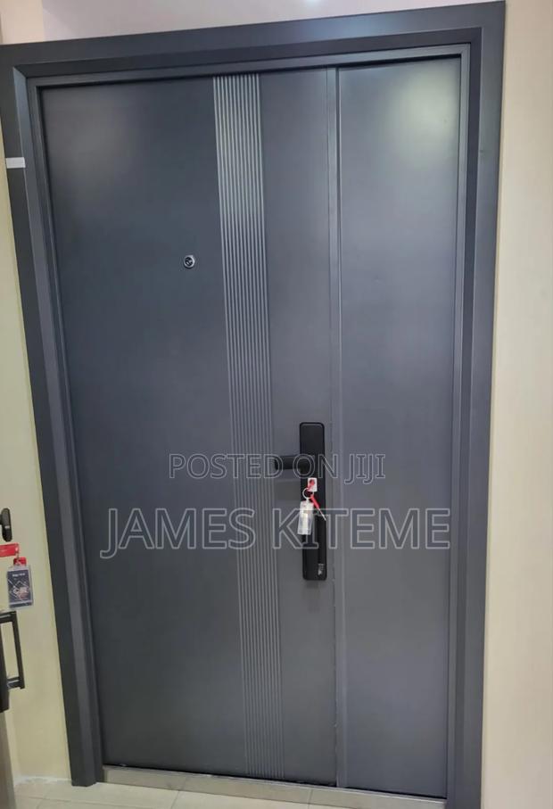 Double Door With Straight Lines