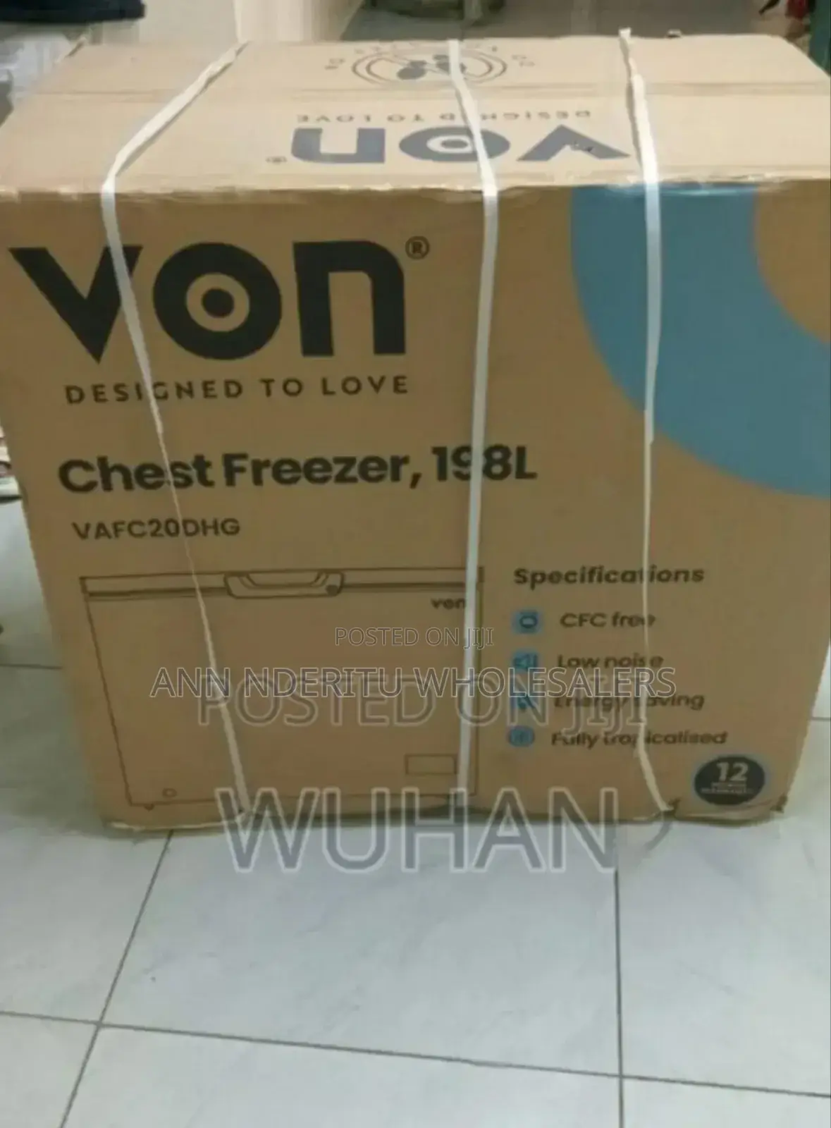Chest Freezer Big Von 198l Freezer