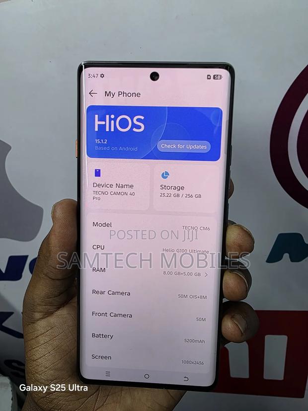 Tecno Camon 40 Pro 256 GB Gray - thumbnail 4