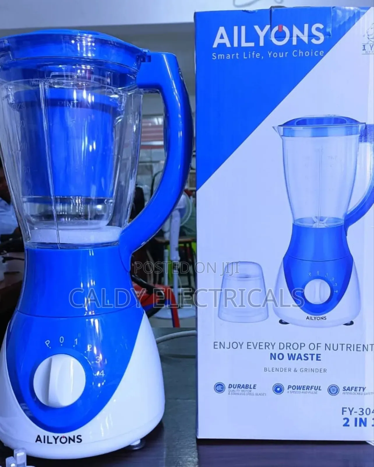 Generic Ailyons 2-in-1 Blender With a Grinder Hy6