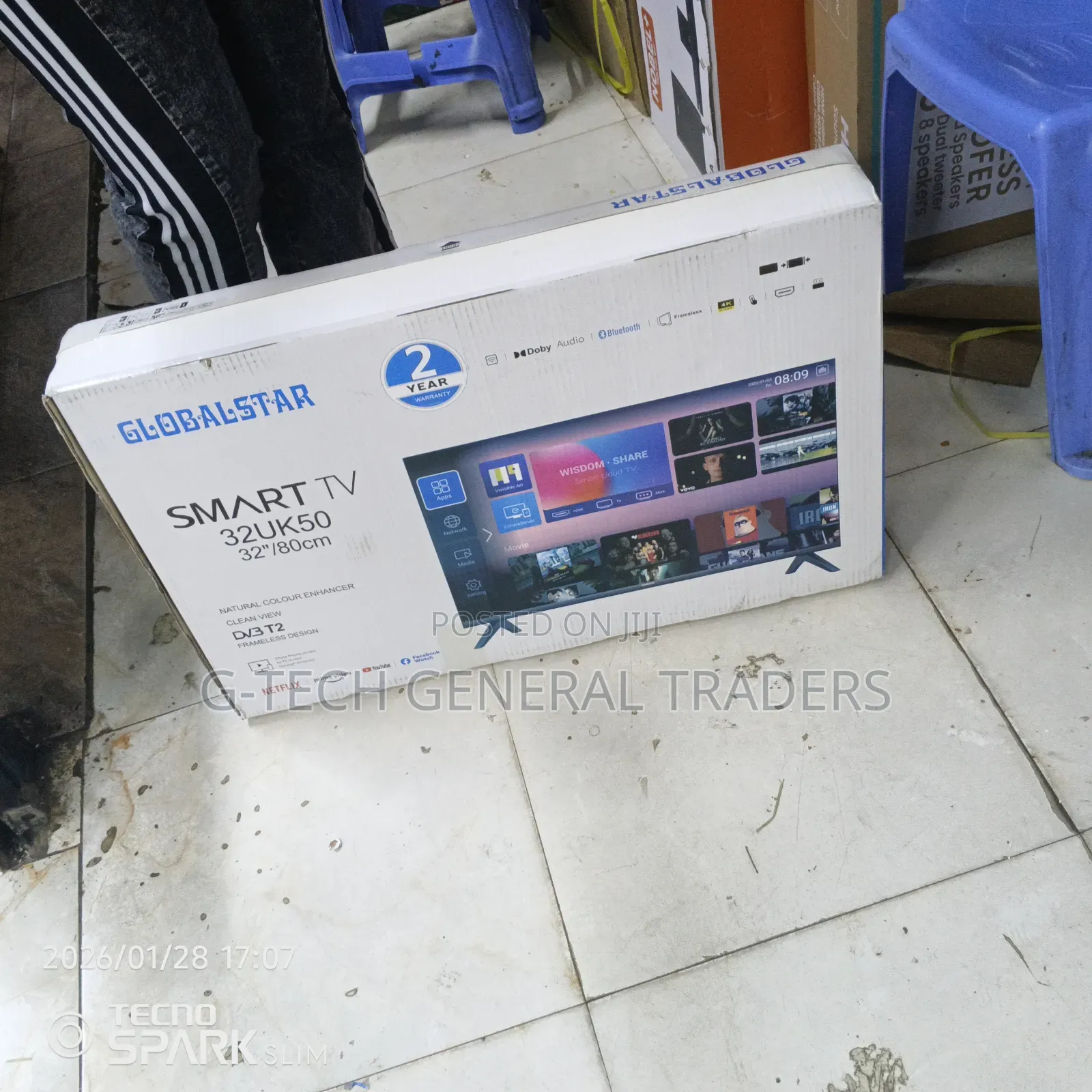 Globalstar Smart Tv, Youtube, Netflix Frameless Led Tv