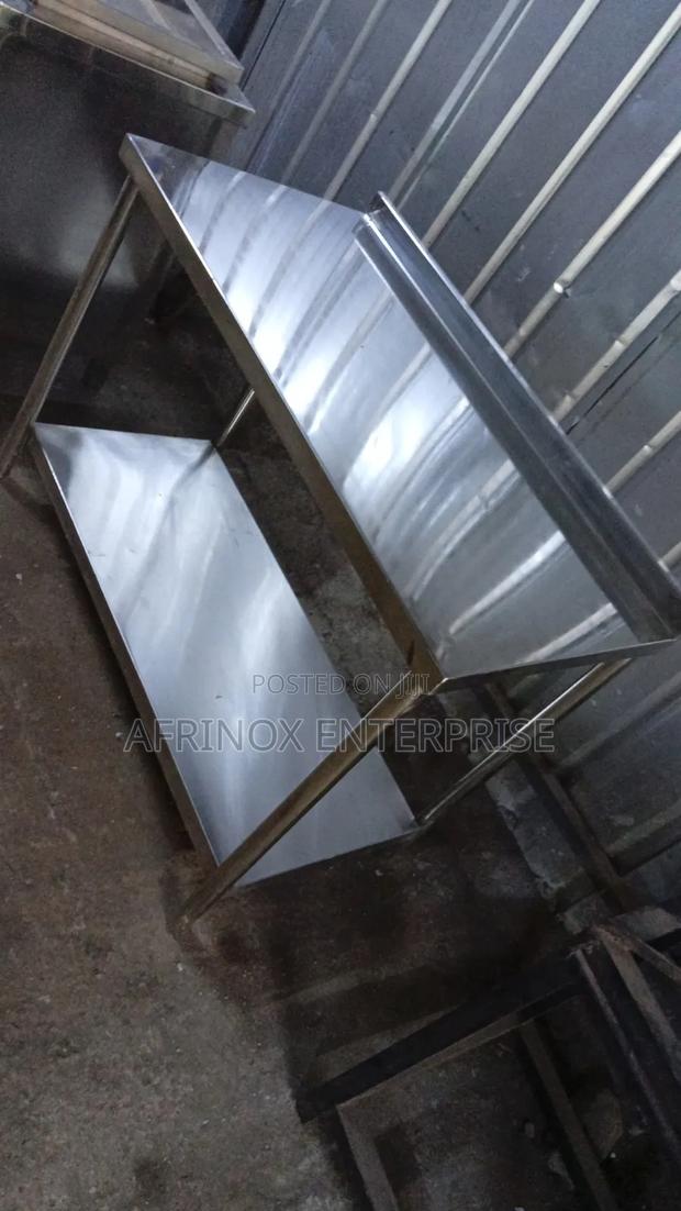 Stainless Hotel Table, 5 FTS - main view