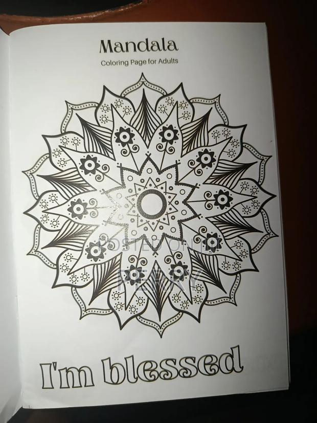 Adult Mandala Coloring Book - main view