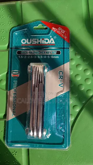 Oushida 8-Piece Folding Hex Key Set
