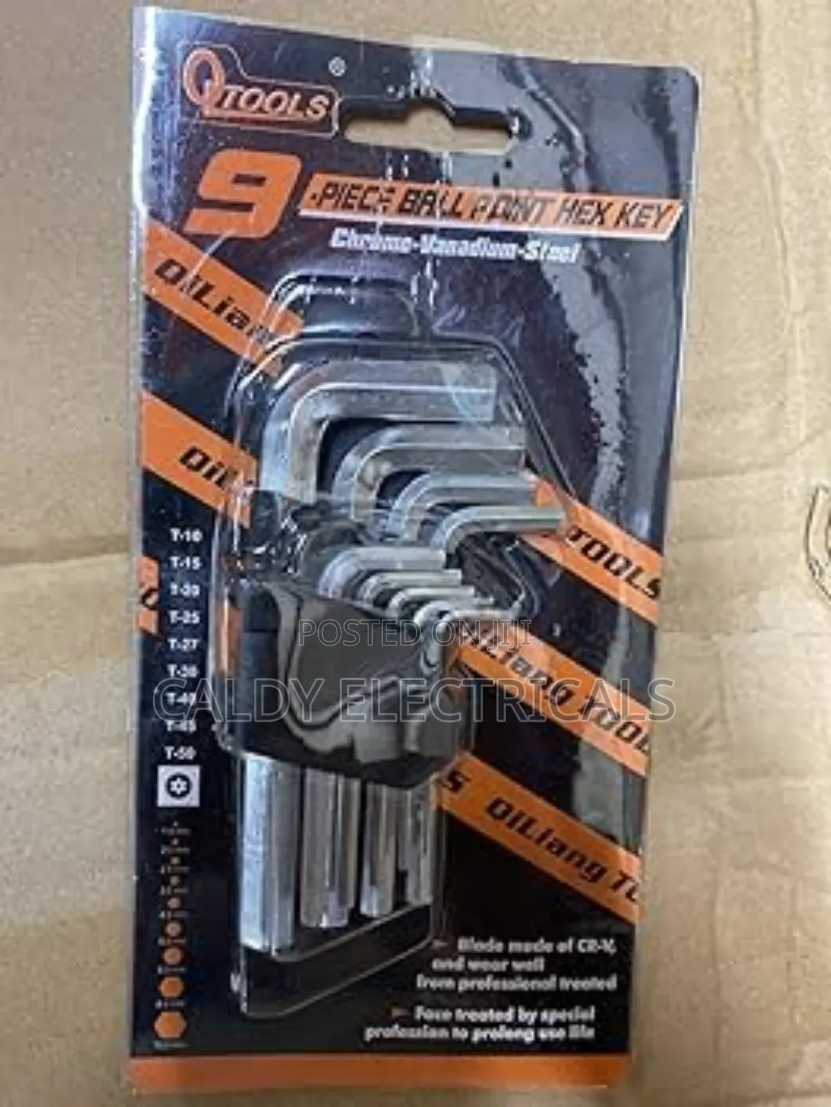 Brand New 9-Piece Hex Allan Key Screw Set Ht54