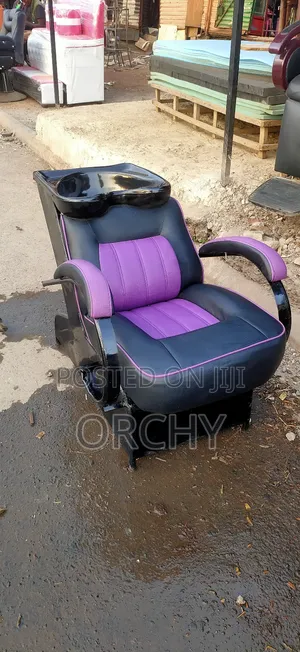 Purple And Black Salon Sink