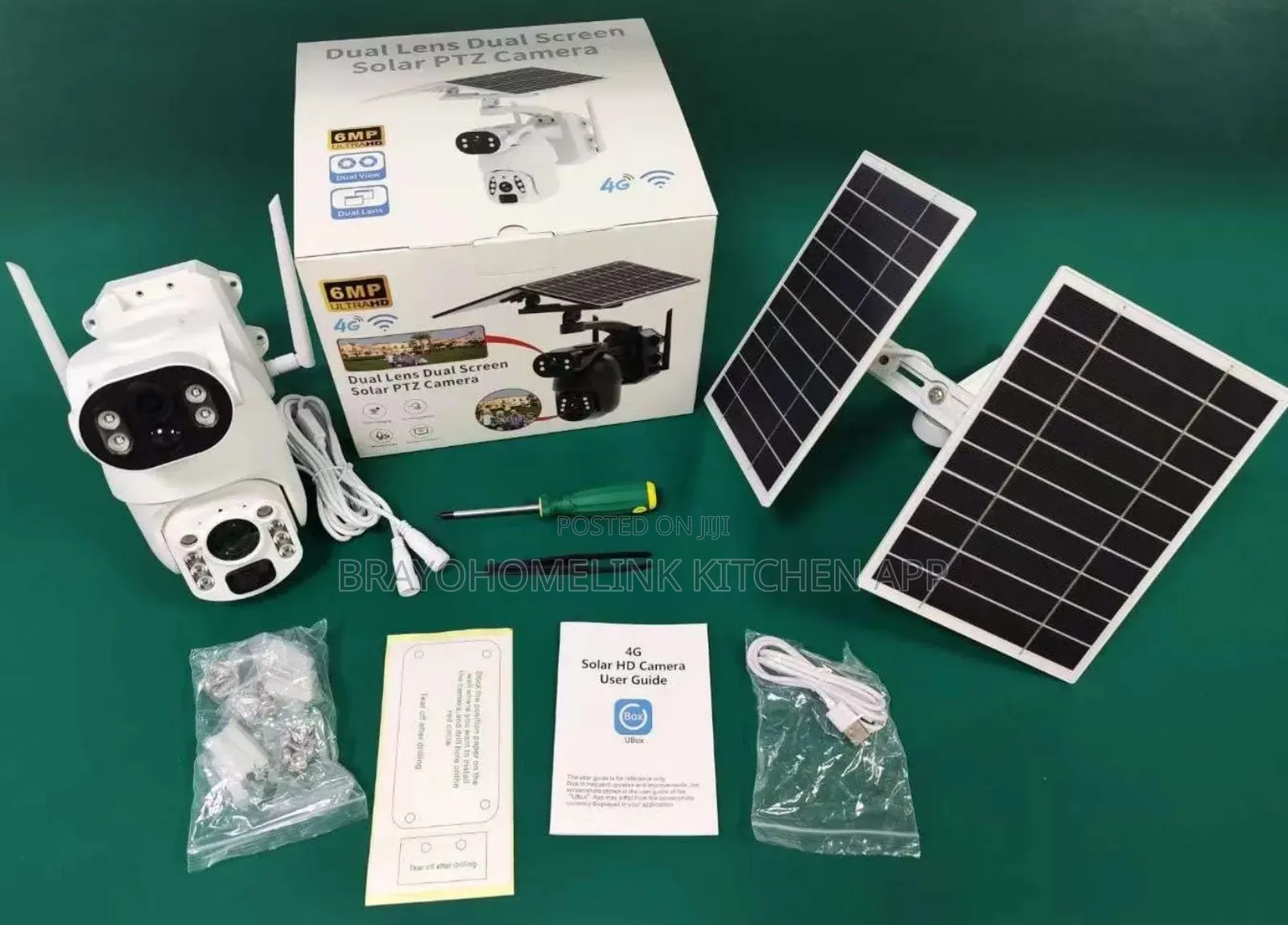 Ubox 6mp 4g Dual Lens Solar PTZ Camera Available in Pleenty