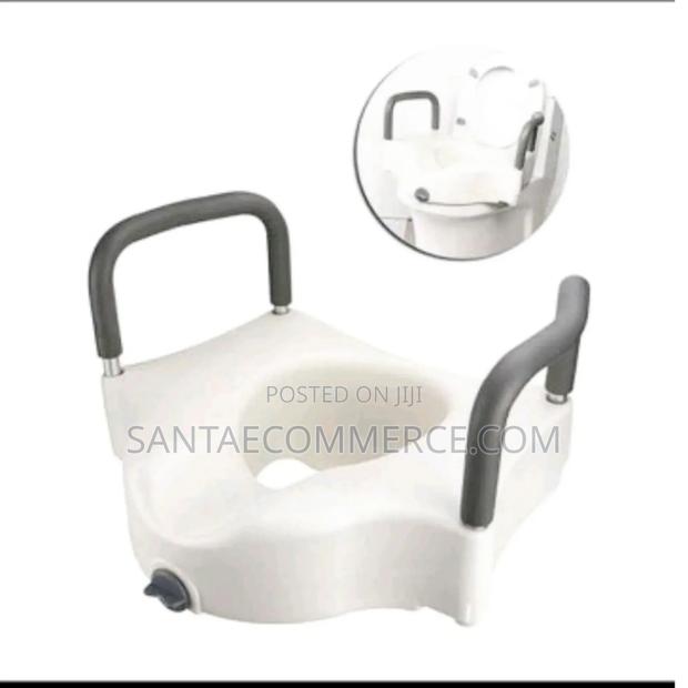 Toilet Seat Raiser With Armrest