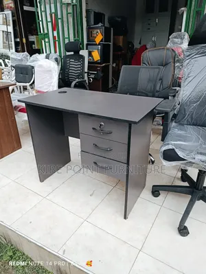 Grey 0.9m Office Desk Available