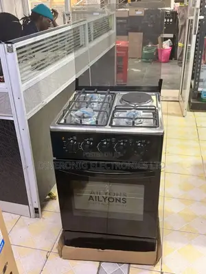 Ailyons 50 by 55 Standing Cooker With Electric Oven