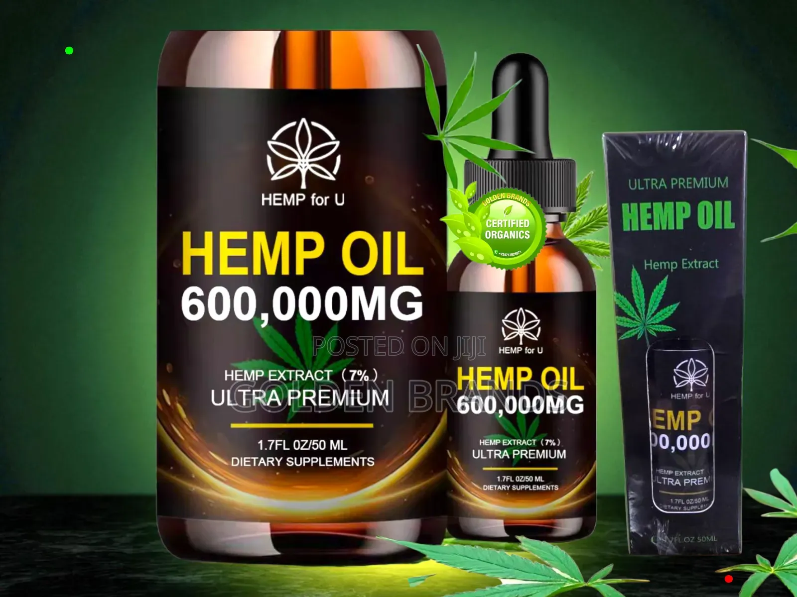 Organic Hemp Oil 50 Ml