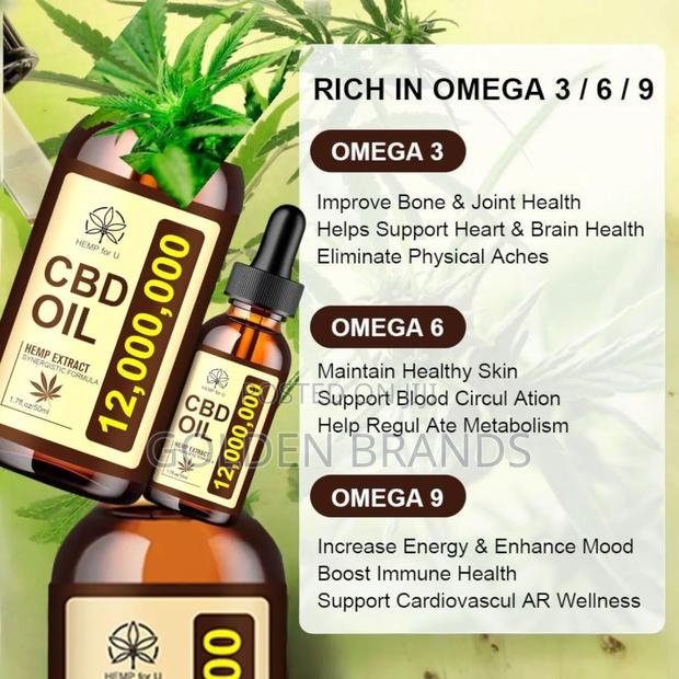 Powerful CBD Oil Rich in Omega 3-6-9 for Total Wellness