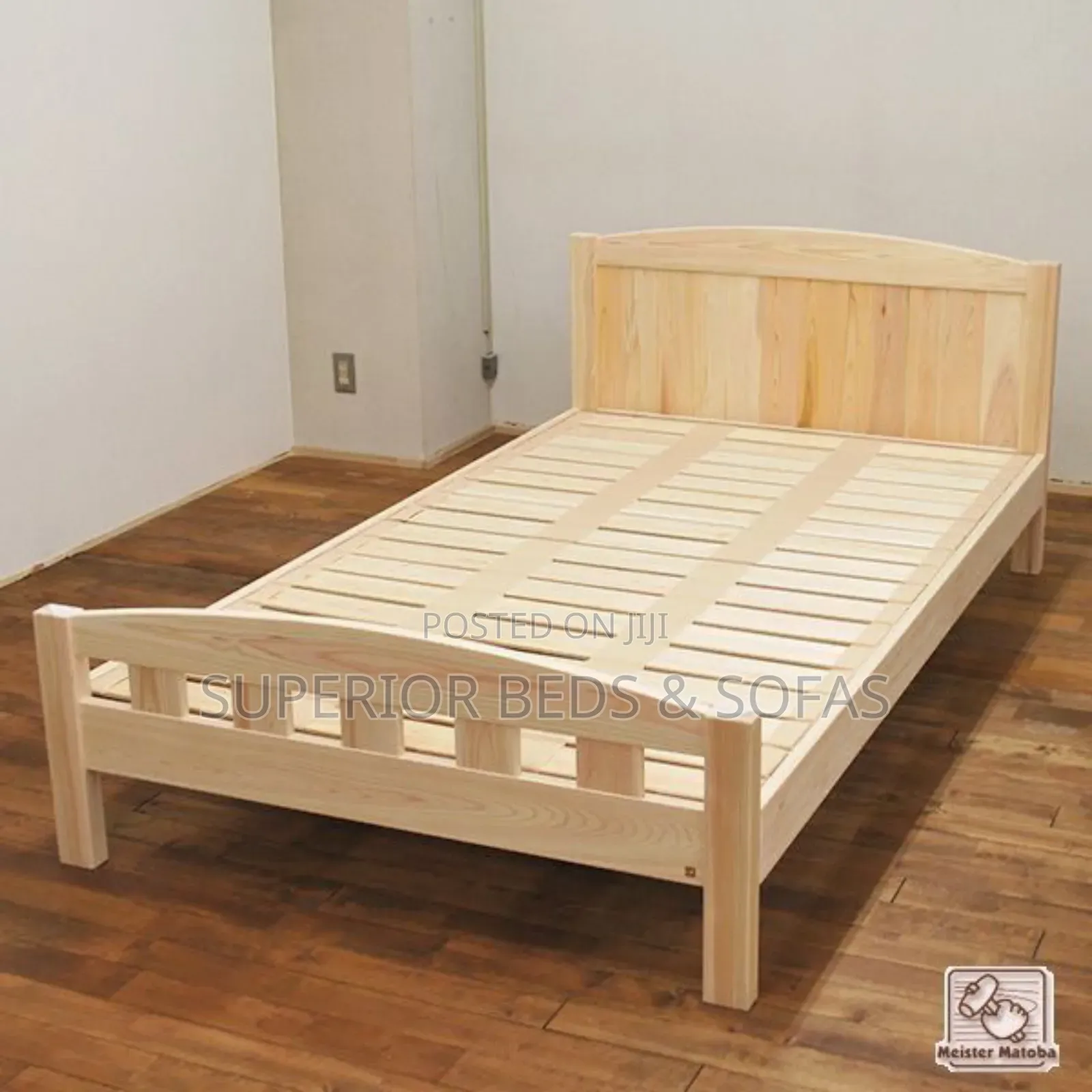 Natural Wood Slat Bed Size 4 by 6