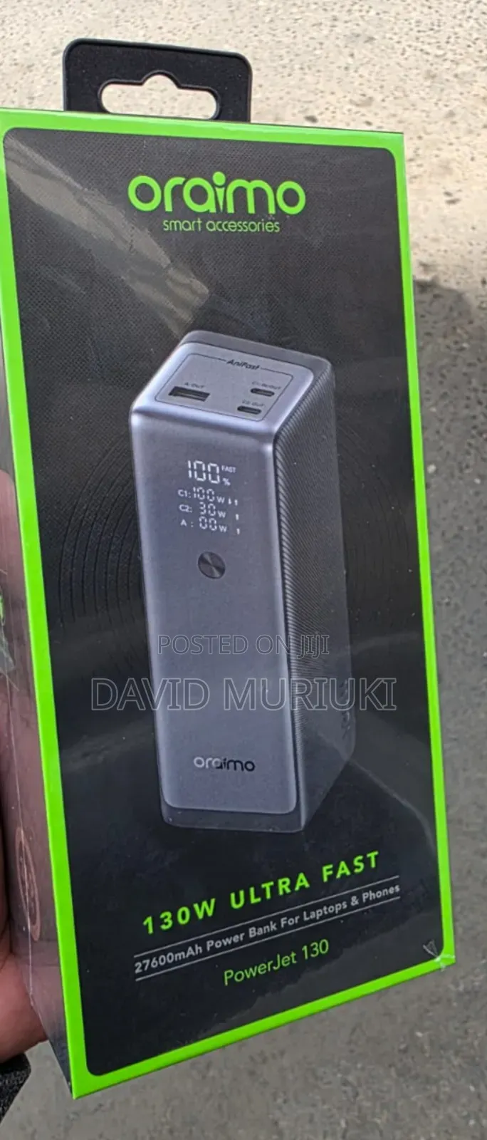 Oraimo Powerjet 130 Power Bank.