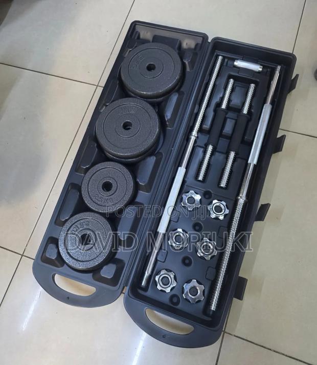 A 50kgs Dumbell Set.