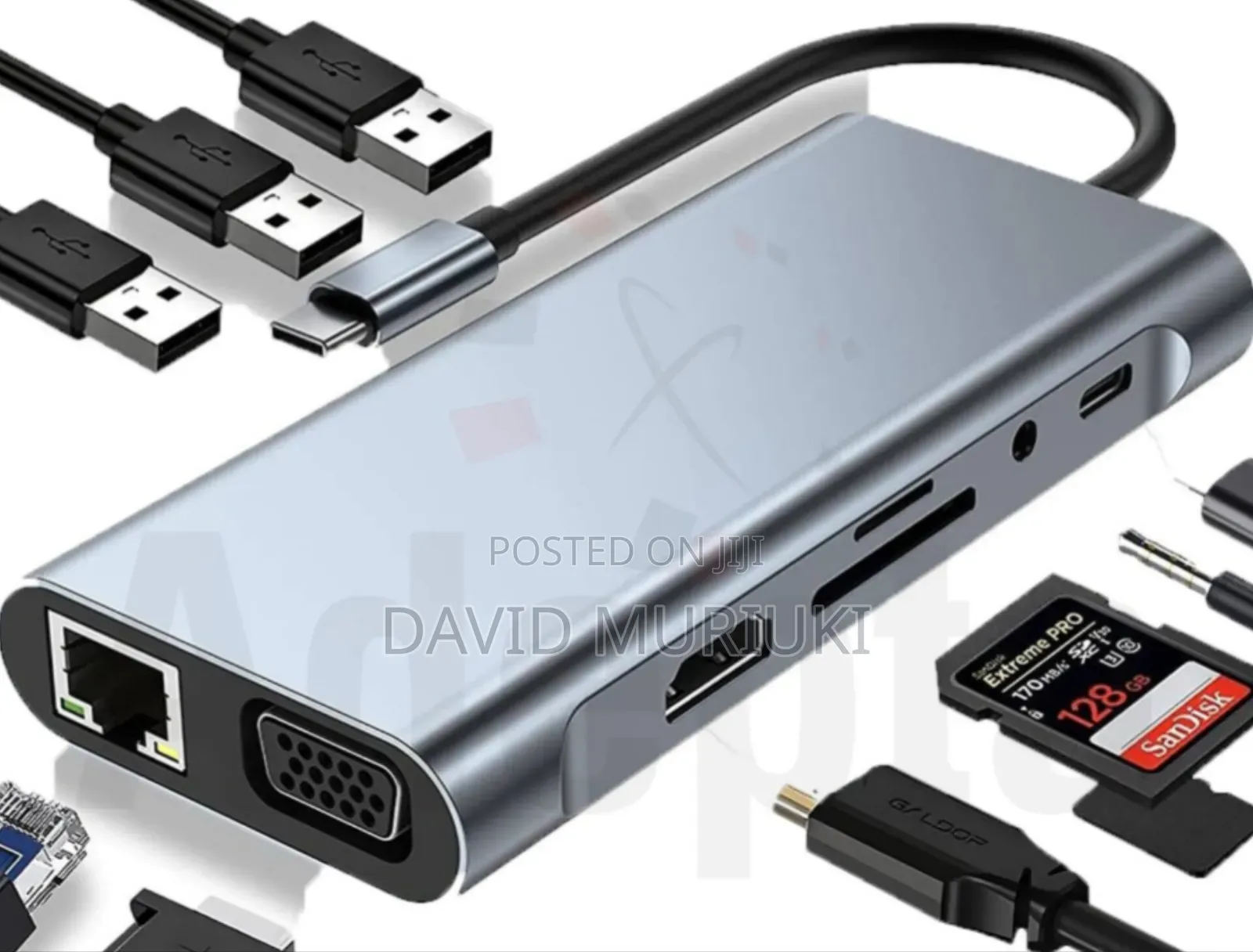 Type C to Hdmi 11 in 1adpter