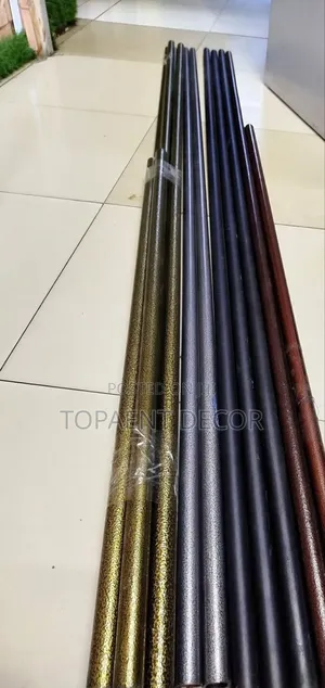 Antic Gold,Grey,Black And Brown Powder Coated Window Rods