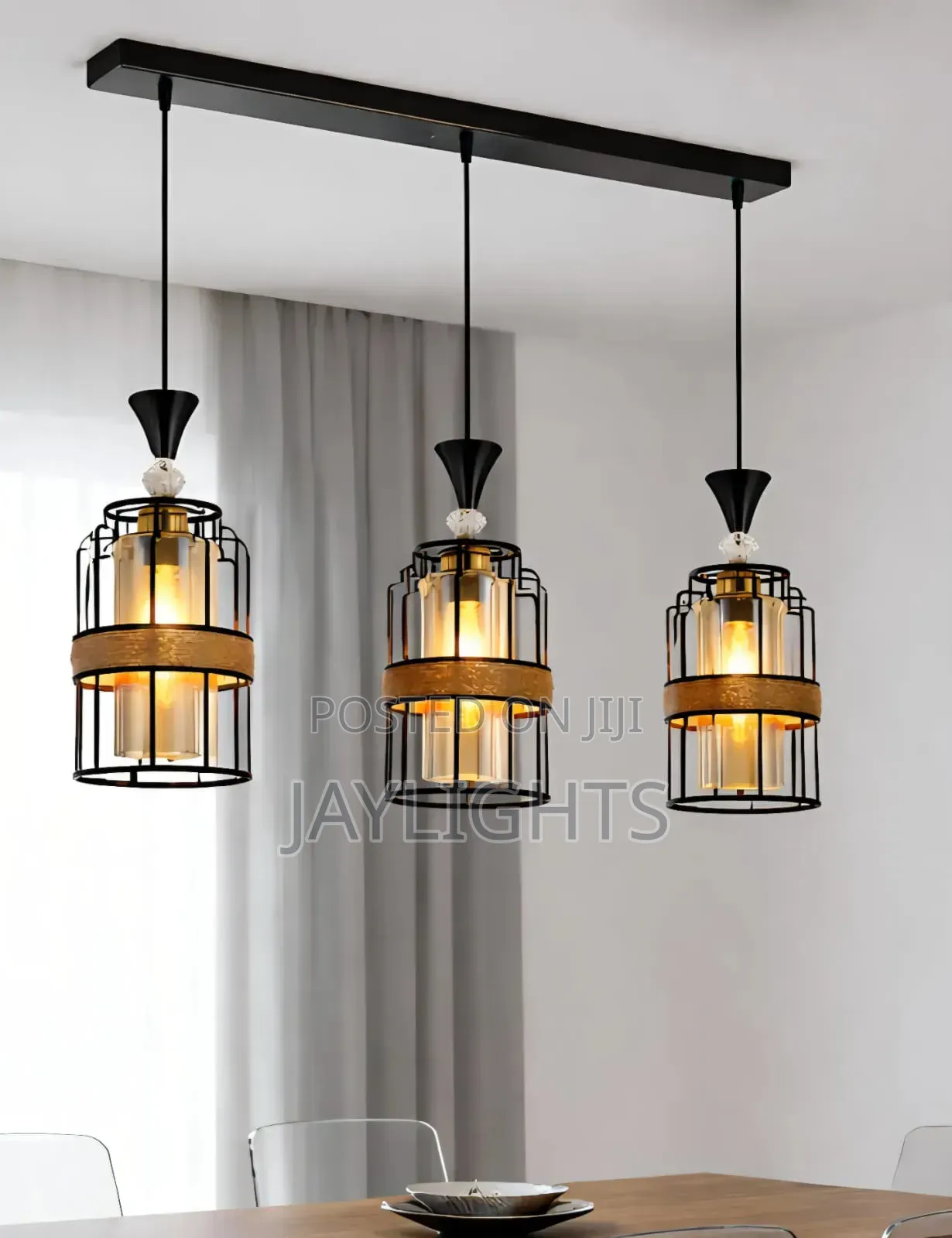 Chandeliers Custom Decoration Black Pendant Hanging Light