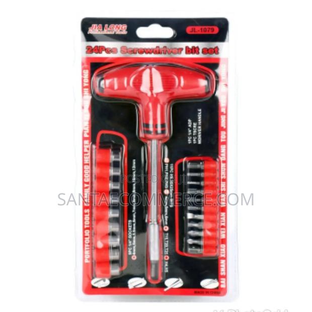 24-Piece T-Handle Screwdriver Set - main view