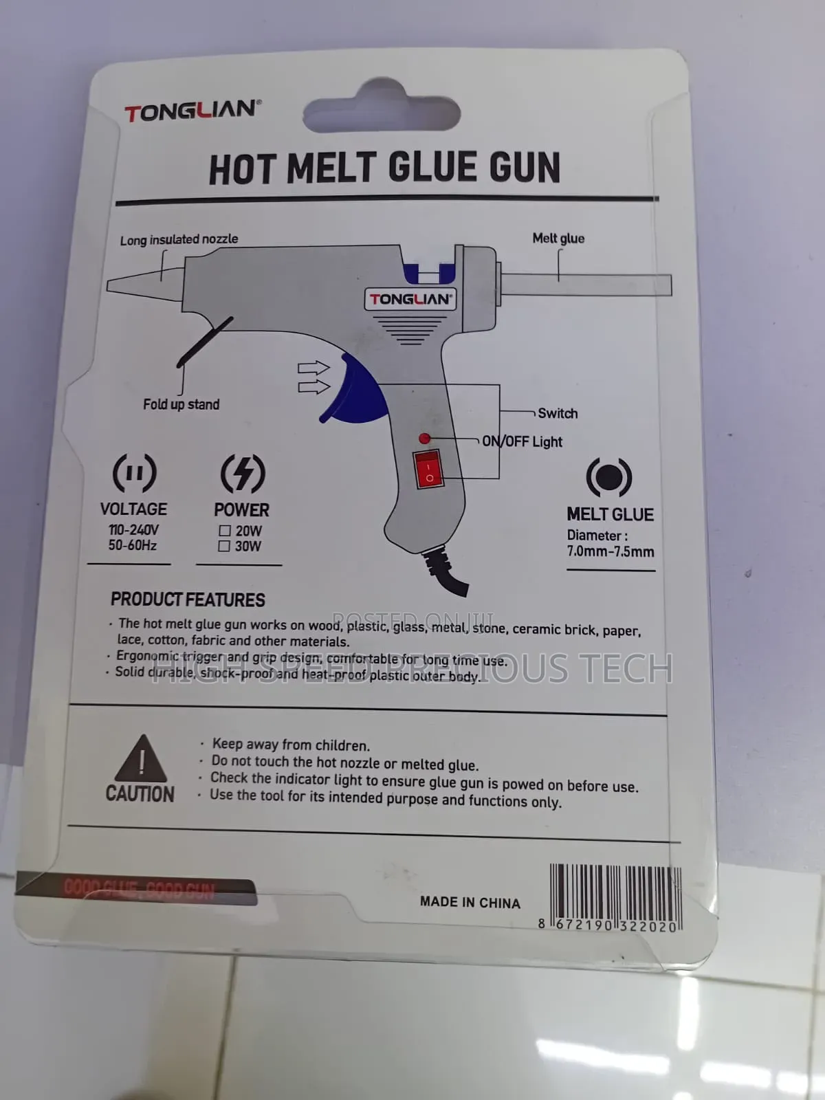 Hot Melt Glue Gun 20watts 30watts