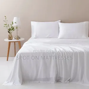 Extra Large White Cotton Bedsheets 7x8 And 8x9 + Free Delivery!!!