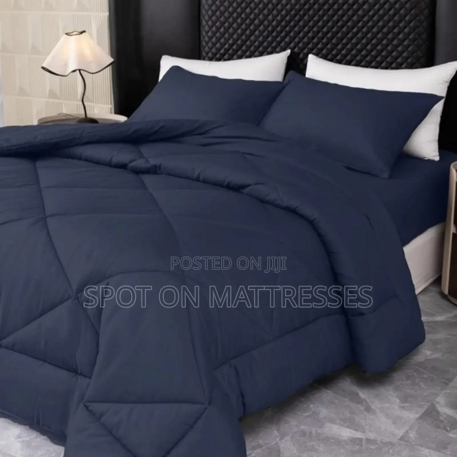White & Coloured Stripped Cotton Duvet Set 6x7 And 7x8 + Free Delivery
