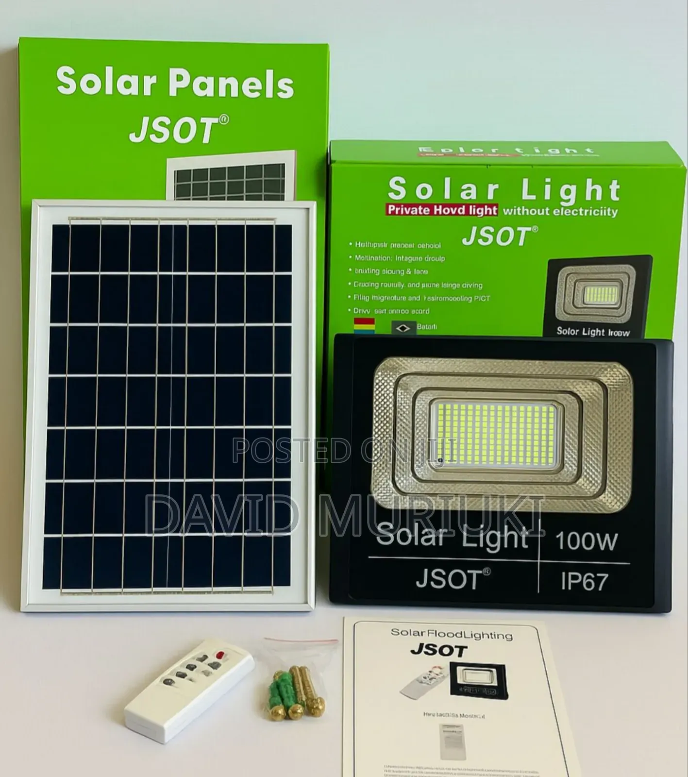 Jsot Solar Floodlight 100wats.