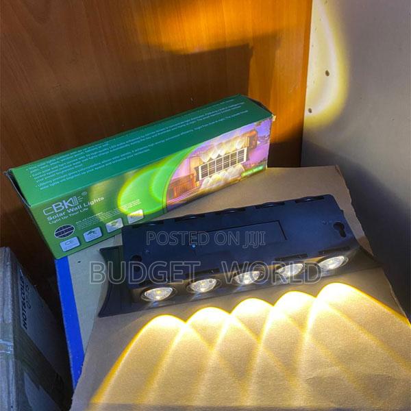 Bk12 Solar Powered 10-Led Outdoor Wall Light – Waterproof Up
