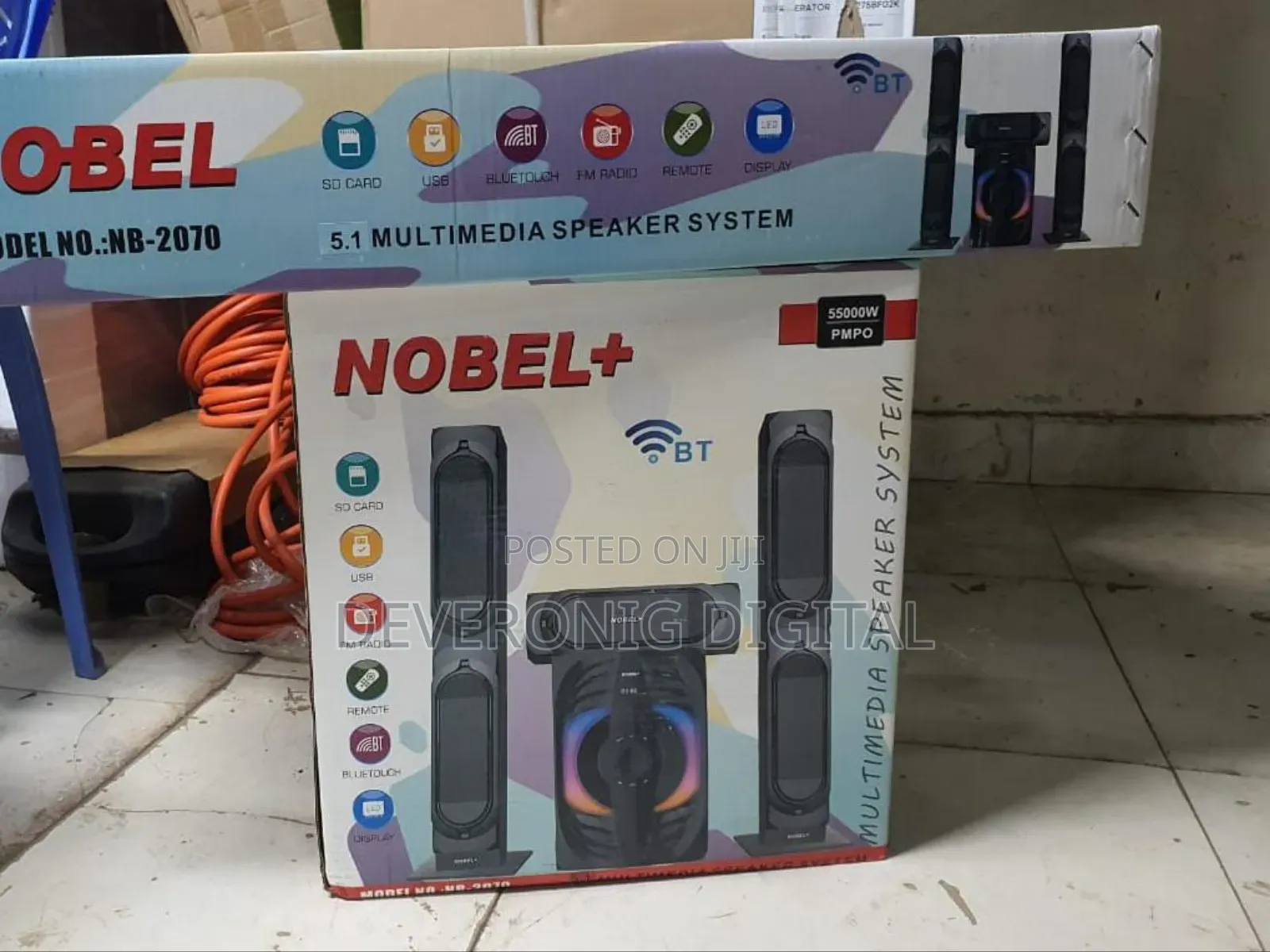 Nobel 3.1ch Subwoofer 55,000w Pmpo Multimedia Sub Woofer Speaker