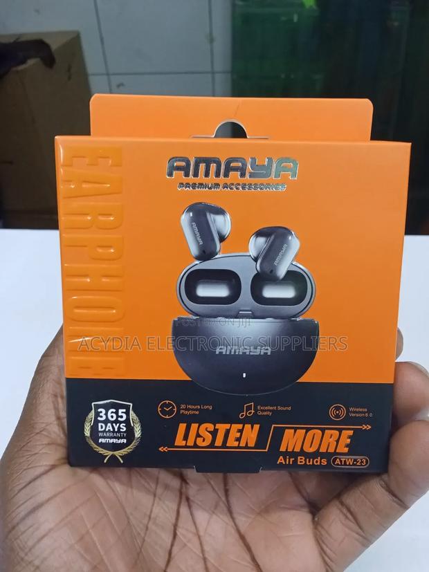 Amaya Airbuds Atw-23 Bluetooth Earbuds 20 Hours Play Time - thumbnail 3