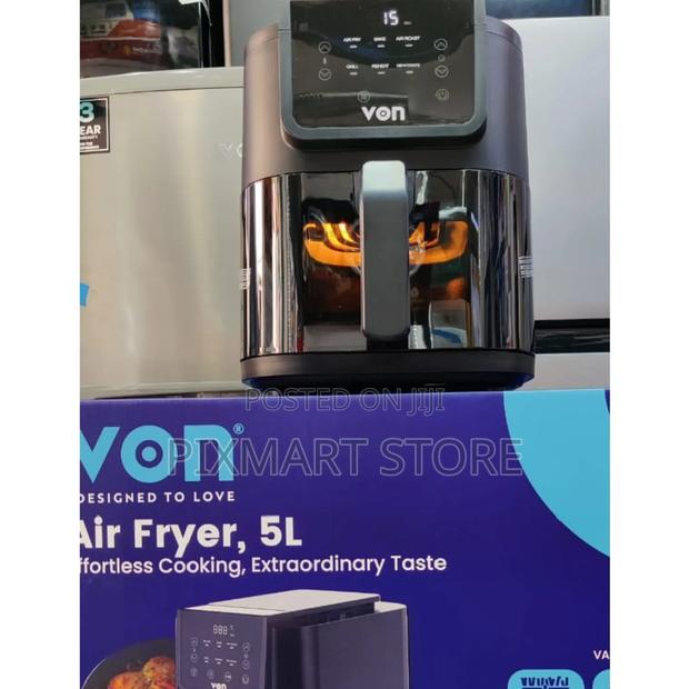 Von Slim 5 L Digital Air Fryer – Space-Saver With Easy Controls