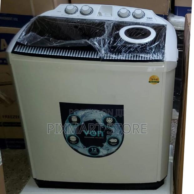 Von 11kg Twin Tub Semi-Automatic Washing Machine – White
