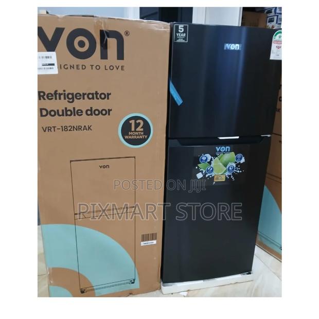 Von 182l No Frost Fridge TMF VRT-182nrak – Dark Modern Finish