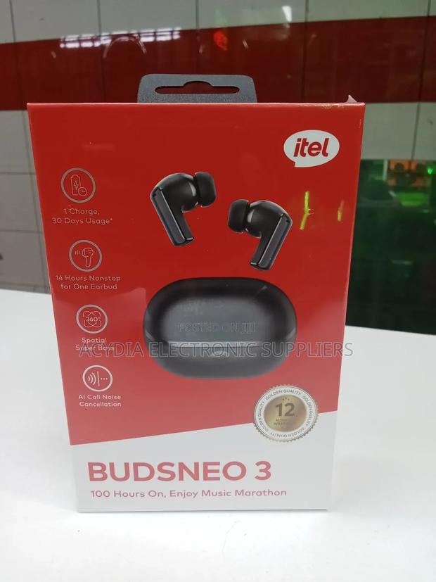 Itel Budsneo 3 Bluetooth Earbuds 100 Hours Play Time - main view