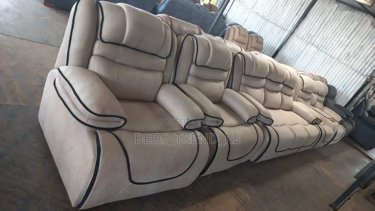Unwinding Modern 7 Seater Semi Recliner Sofa 3,2,1,1